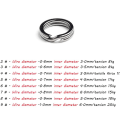Miniatyrbillede 2 af 7: Fish Connector Fishing Split Ringe 9-(1,0 X ID6,0)MM 9-(1,0 X 9-(1.0 X ID6.0)mm