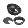 Miniatyrbilde 5 av 6: 5stk Kabelhulldeksel Ledning Kabelgjennomføringer Hulldeksel SORT 5STK Black 5pcs