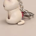 Miniatyrbilde 3 av 10: Shy Cat nøkkelring Chubby kattunge nøkkelring 1 1 1