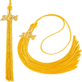 Miniatyrbillede 1 af 6: 5 STK 2024 kvast graduering lang 2024 kandidater kvast GUL Yellow