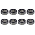 Miniatyrbillede 5 af 10: 8 stk. Deep Groove Kuglelejer Dobbeltforseglede lejer 6000-2RS 6000-2RS 10x26x8mm