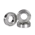 Miniatyrbillede 10 af 10: Deep Groove Kuglelejer Gummi Rulleskøjter Lejer S627ZZ S627ZZ 7x22x7mm