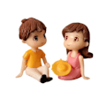 Pikkukuva 3 / 10: 2 kpl Nukkekodin miniatyyrikoristelu Simulaatiokoristelu Yellow&Purple