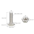 Miniatyrbillede 1 af 5: 20 STK T Slot Drop-in Bolt M5 Sekskant Flangemøtrik Sæt M5x16mm20pcs/Set