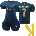 Miniatyrbillede 1 af 2: 2023-2024 Al-Nassr FC Bortefodbolddragter til børn Nr. 7 Ronaldo 16