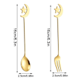 Miniatyrbild 3 av 10: Star Moon Sked Gaffel Dessert Tårtsked FORK-2 FORK-2 fork-2