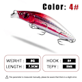 Miniatyrbild 1 av 8: Sjunkande Fiskedrag Minnow Lure FÄRG 4 FÄRG 4 Color 4