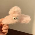 Miniatyrbillede 7 af 10: Plyshårklo hårkæbeclips 6 6 6