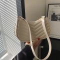 Miniatyrbild 3 av 9: Enkel axel underarmsväska Liten fyrkantig väska KHAKI khaki