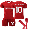 Miniatyrbilde 1 av 2: Liverpool Hjemme Fotballdrakt Barn 23-24 Nr. 10 Mac Allister 18