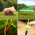 Miniatyrbillede 5 af 10: Reflekterende 550 Paracord Rope faldskærmssnor GUL yellow