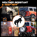 Miniatyrbillede 4 af 4: 2 STK Horse Badge Emblemer Automobil Badge Horse Shape Bil