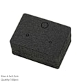 Miniatyrbild 1 av 10: 100st Displaykort Blank Display Stand RECTANGLE BLACK Rectangle Black