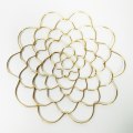 Miniatyrbillede 1 af 10: Blomstervasearrangement Blomsterarrangørholder GULD 6 TOMM Gold 6 inch