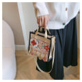 Miniatyrbilde 6 av 10: Etnisk stil Tassels Bag Brodert Mote Tote Bag BLÅ Blue