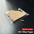 Miniatyrbillede 1 af 10: 40 stk Kaffefilterpapir Håndbrygget kaffe V01 V01 V01