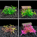 Miniatyrbilde 5 av 10: 20 stk Aquarium dekorative kunstige blader simuleringsanlegg S229