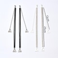 Miniatyrbillede 2 af 9: 2STK Skulderstropper Undertøjsstropper SORT 1,8CM 1,8CM black 1.8cm-1.8cm