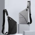 Miniatyrbilde 10 av 10: Travel Sling Bag Small Chest Bag GRÅ VENSTRE HÅND VENSTRE HÅND gray left hand-left hand