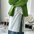 Pikkukuva 3 / 10: Pitsi Folding Wearing Half hame Harsohame VALKOINEN White