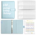 Pikkukuva 1 / 10: 100 kirjekuoren haaste Binder Kirjekuoret Säästöhaasteet blue