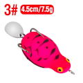 Miniatyrbilde 1 av 10: Fiskefrosk Lure Rubber Frog 3 3 3