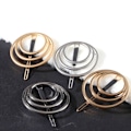 Miniatyrbild 8 av 10: Hårklämmor i metall Runda hårspännen SILVER C C Silver C-C