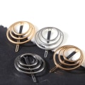 Miniatyrbilde 8 av 10: Hårklemmer i metall, runde hårspenner SØLV C C Silver C-C