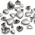 Miniatyrbillede 6 af 9: Læder nitter Kit Heart Studs Tøj stof