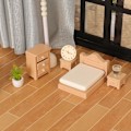 Pikkukuva 8 / 10: Nukkekodin miniatyyri sohva, teepöytä 6 6 6