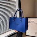 Miniatyrbilde 5 av 10: 1 Stk Filt skulderveske Messenger Bag KAFFE MIDDELS KAFFE MIDDEL coffee medium