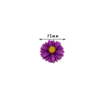 Miniatyrbillede 1 af 6: 50 stk DIY Daisy Flower Charms Flatbacks Resin Daisy Flower purple