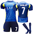 Miniatyrbillede 1 af 2: 2024-2025 Al-Nassr FC Udebanefodboldtrøje sæt nr. 7 Ronaldo adult L