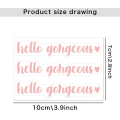 Pikkukuva 1 / 10: 3kpl/ set Rearview Mirror Decal Autopeilitarrat HELLO hello gorgeous