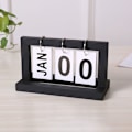 Miniatyrbillede 1 af 10: Træ evigvarende kalender Flip måned datovisning 3 3 3