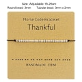Miniatyrbillede 5 af 10: Morse Code Armbånd Perle Armbånd HOLD GOING HOLD GOING Keep Going