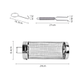 Miniatyrbillede 2 af 10: Rullende grillkurve Nesting Grillkurve 8,5X8,5X24CM 8.5x8.5x24CM