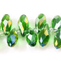 Miniatyrbilde 4 av 10: 20 stk/sett Krystallperler Teardrop fasettert Krystall 06 06 06