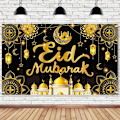 Pikkukuva 4 / 4: Eid-taustakangas Lippu Juhla Ripustuslippu