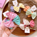 Miniatyrbilde 2 av 10: 2 stk/sett Bowknot hårtau Elastisk hårbånd A A A