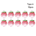 Miniatyrbillede 1 af 10: 10 stk Peach Flat Resin Charms Pendant Peach Charms Frugt 6