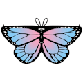 Miniatyrbilde 1 av 10: Butterfly Cape Butterfly Wings Shawl 06 06 06