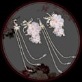 Pikkukuva 10 / 10: Tupsu Askel ravistele Move Wing Hanfu Hiusneula 3 3 3