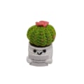 Miniatyrbild 1 av 10: Mini stickad växtdocka Rolig positiv potatis E E E