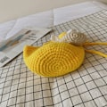Miniatyrbild 9 av 10: Stickad Ullväska Axelväskor GUL yellow