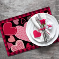 Miniatyrbilde 7 av 9: Valentinsdag Bord Flagg Bordløpere D D D