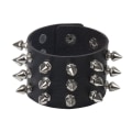 Miniatyrbild 5 av 10: Pu Läder Dubbade Armband Svart Armband GRÖN Green
