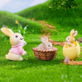 Miniatyrbilde 3 av 10: Mini påskekaninfigur Miniatyr knickknacks 5 5 5