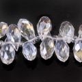 Miniatyrbilde 3 av 10: 20 stk/sett Krystallperler Teardrop fasettert Krystall 02 02 02