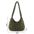Miniatyrbillede 2 af 10: Cloud Bags Quiltet mulepose til kvinder SORT Black